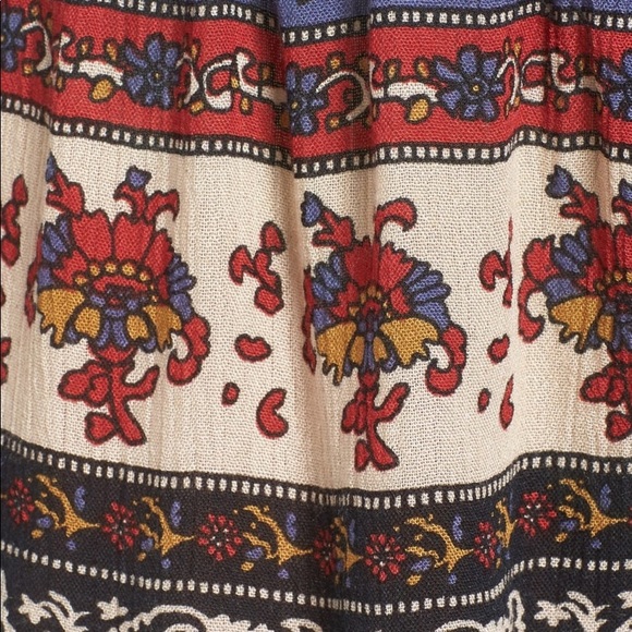 Band of Gypsies boho India printed side tie shorts - Picture 3 of 7